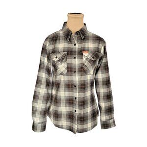 Dixxon Flannel Company Black and White Arthur Button Flannel Sz S